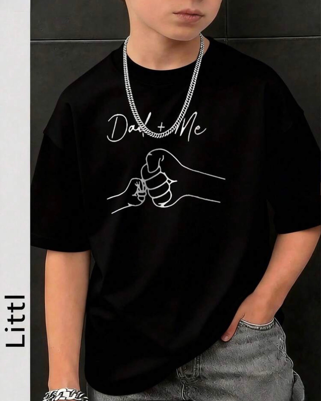 Boys “Dad + Me” Printed T-Shirt