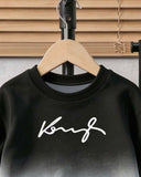 Boys Gradient Crew Neck Long Sleeve Sweatshirt & Sweatpants