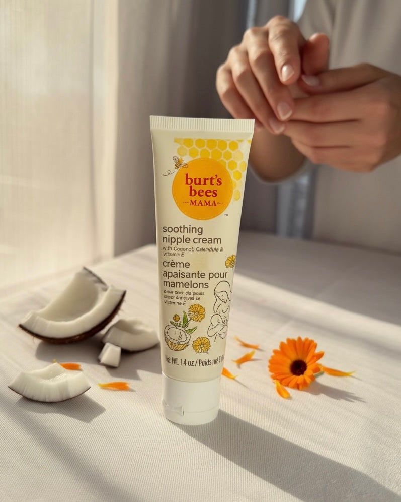 Burt’s Bees Mama Soothing Nipple Cream – Coconut Oil, Calendula & Vitamin E