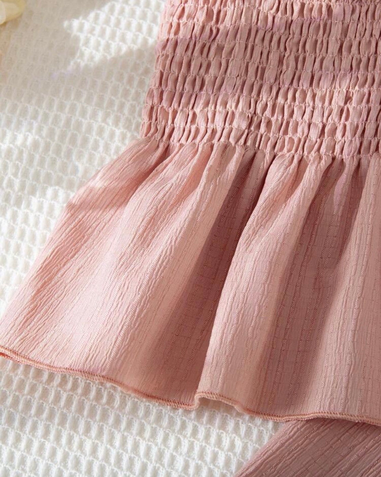 Girls’ Woven Camisole Top & Shorts Outfit (7 Colours)