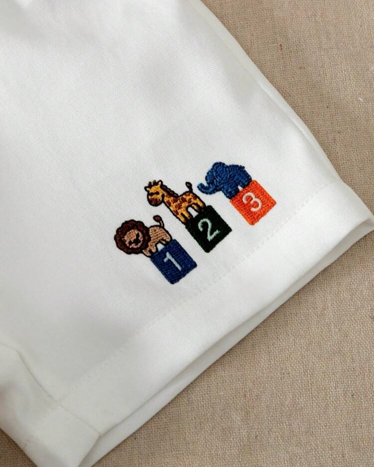 Baby Boy Number & Cartoon Striped Summer Set