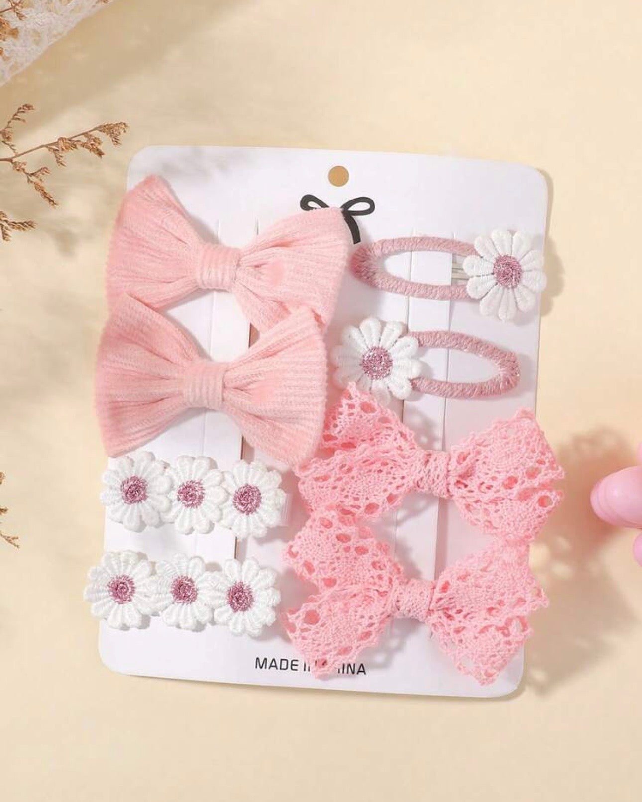 8pcs Cute Bowknot Hair Clips
