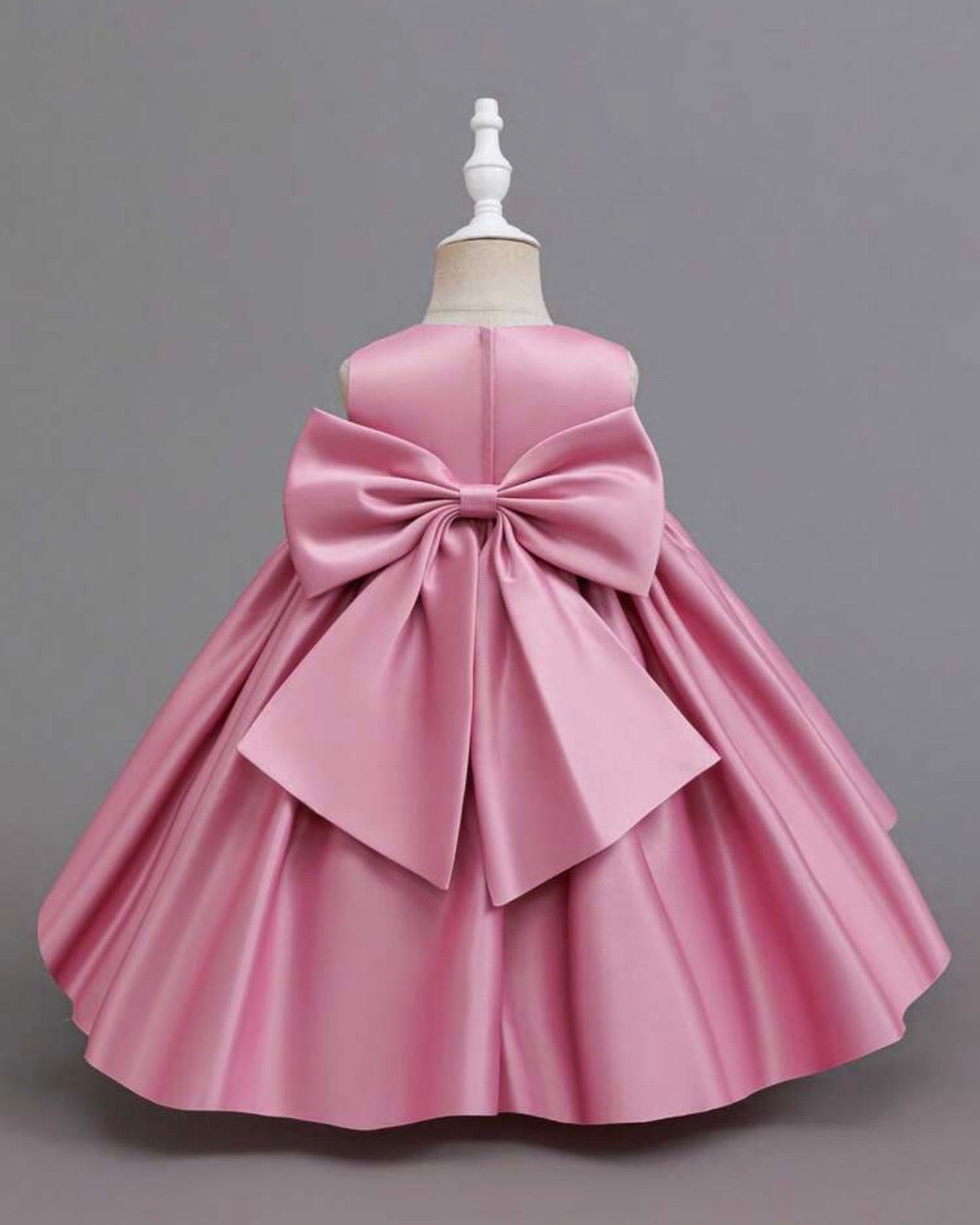 Pink Rose Bow Princess Dress