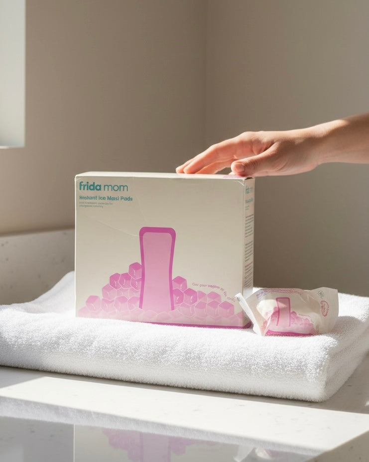 Frida Mom Instant Ice Maxi Pads – 2-in-1 Absorbent Padsicles for Postpartum Recovery