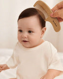 3-Piece Baby Grooming & Care Set – Wooden Wool Brush & Comb