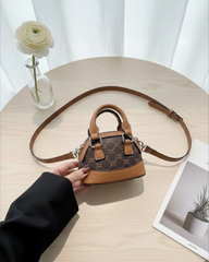 Mini Rhombus Contrast Color Crossbody Handbag