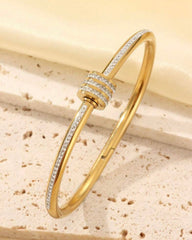 5 pcs High Quality Golden Stainless Steel Bracelet Set