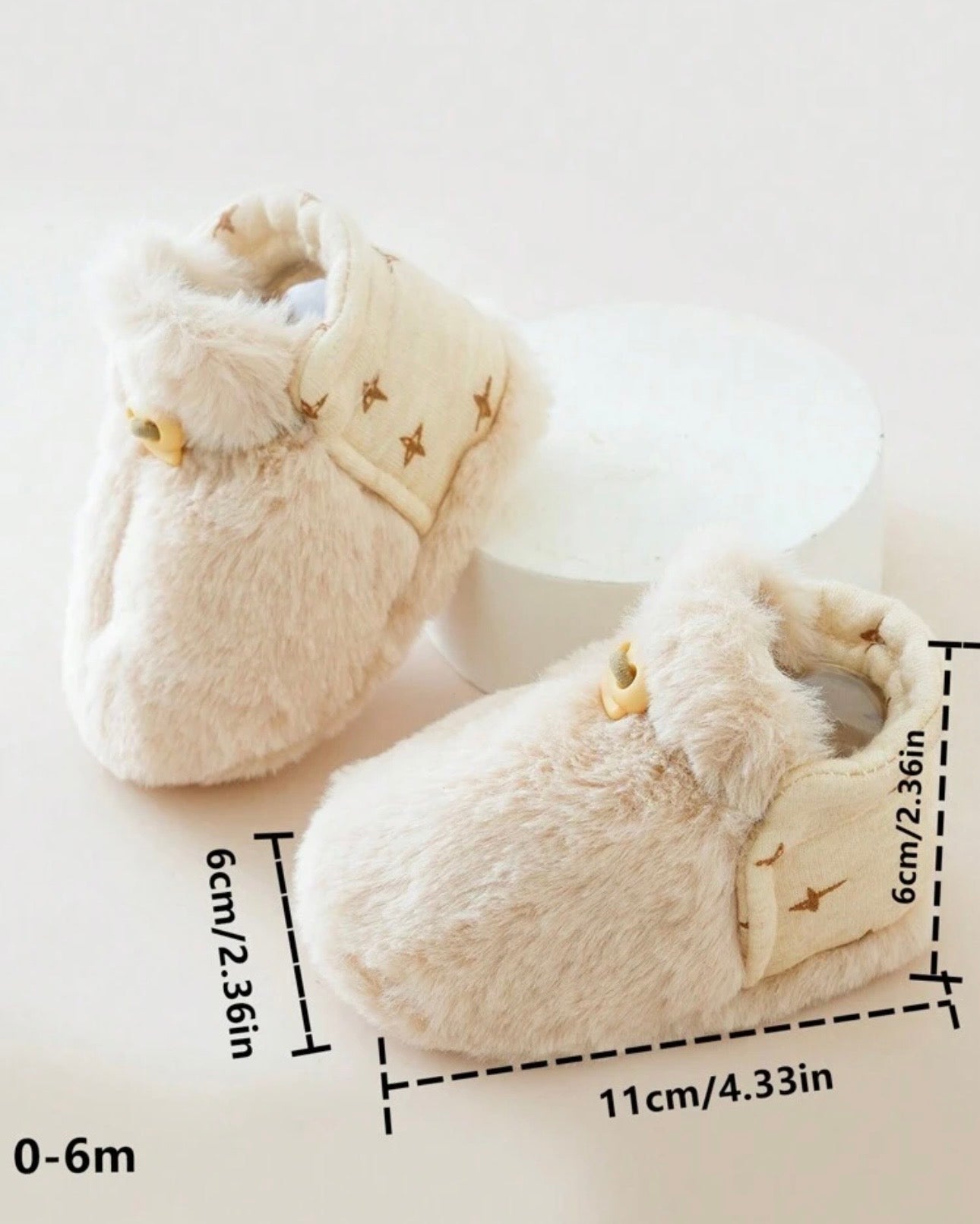 1 Pair Cute Plush Warm Winter Socks For Baby Boys And Girls