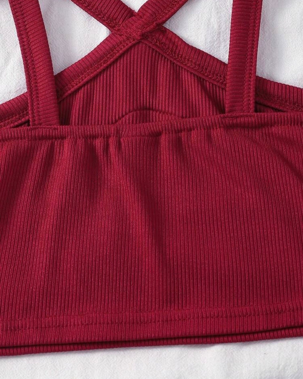 Girls Multi-Layer Tassel Halter Neck Summer Top