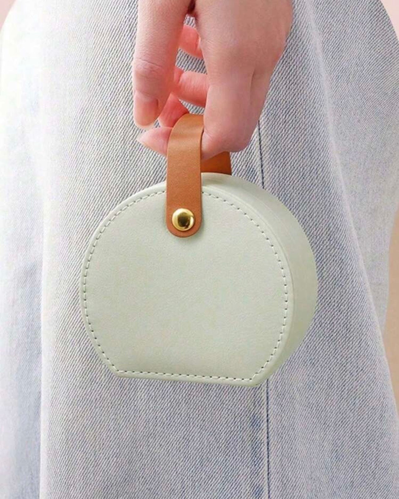 Portable Jewellery Case ( Pink, White, Green, Matcha Green, Dark Pink)
