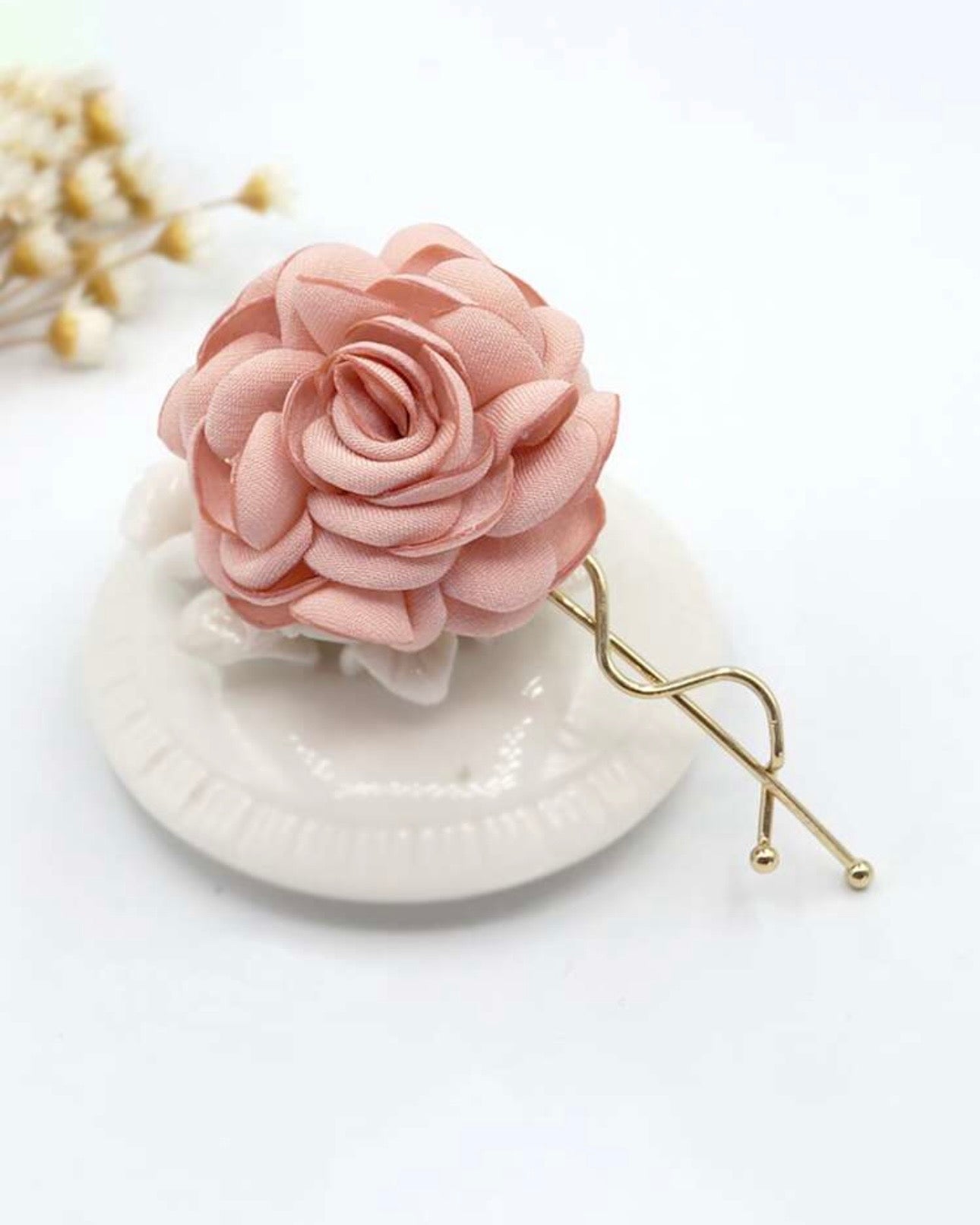 2pcs Girls Premium Rose Hairpins