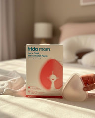 Frida Mom Hot + Cold Breast Relief Packs – Heat & Cold Therapy for Breastfeeding Moms