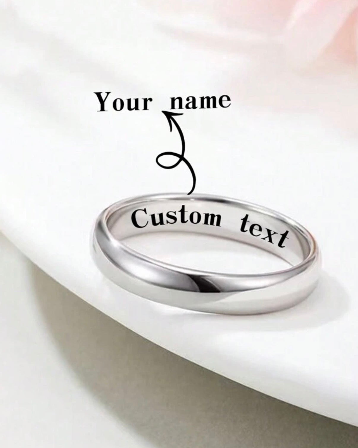 Custom Name Stainless Steel Ring