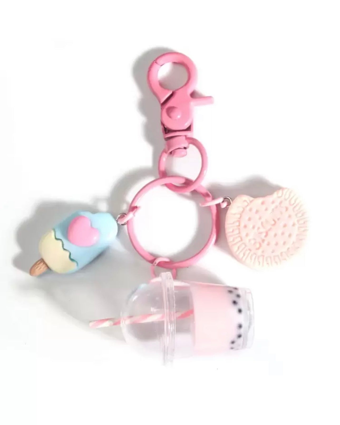 Mini Macaron Dessert Keychain- Bag Charm