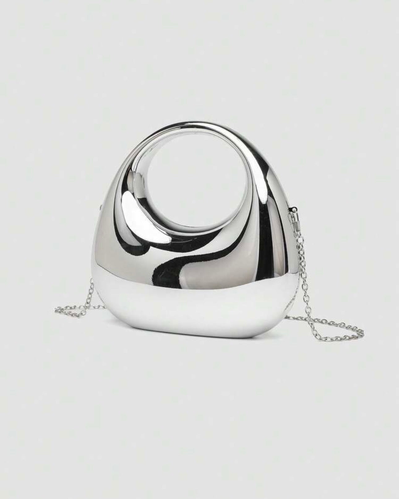 Acrylic Red Crescent Moon Mini Clutch Bags