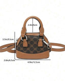 Mini Rhombus Contrast Color Crossbody Handbag