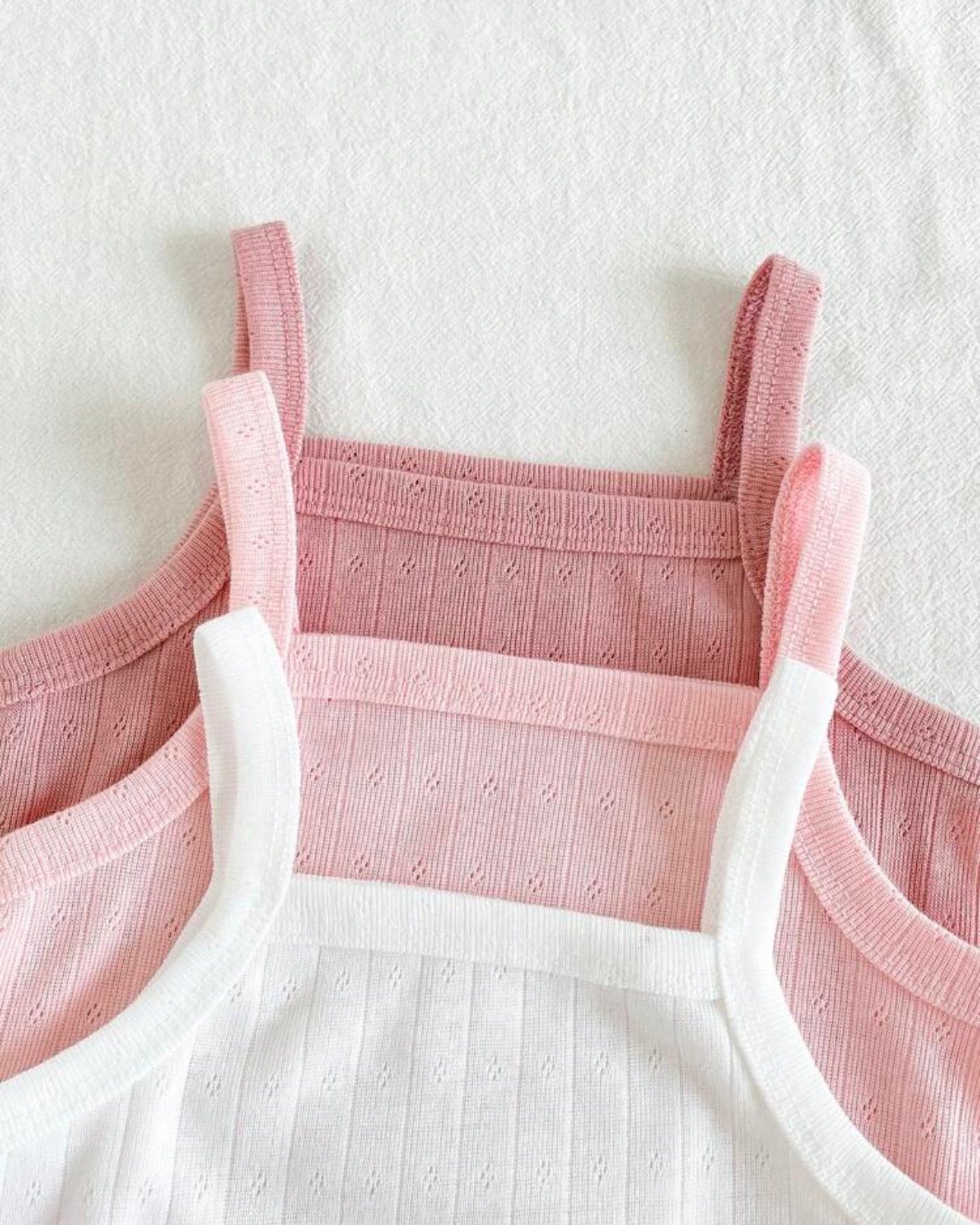 3-Piece Baby Girls Camisole Vests Set