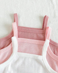 3-Piece Baby Girls Camisole Vests Set