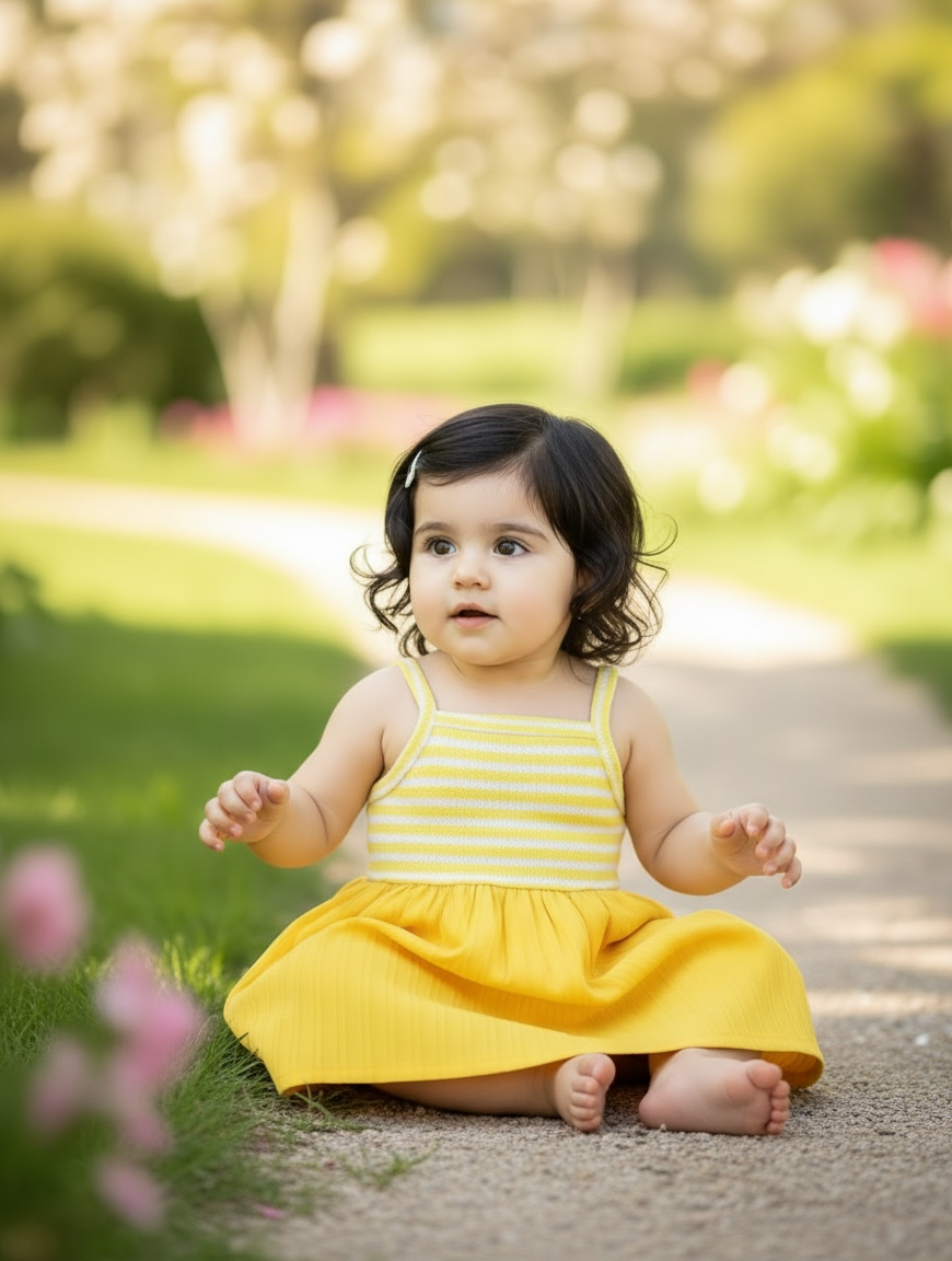 Yellow Spaghetti Strap Dress