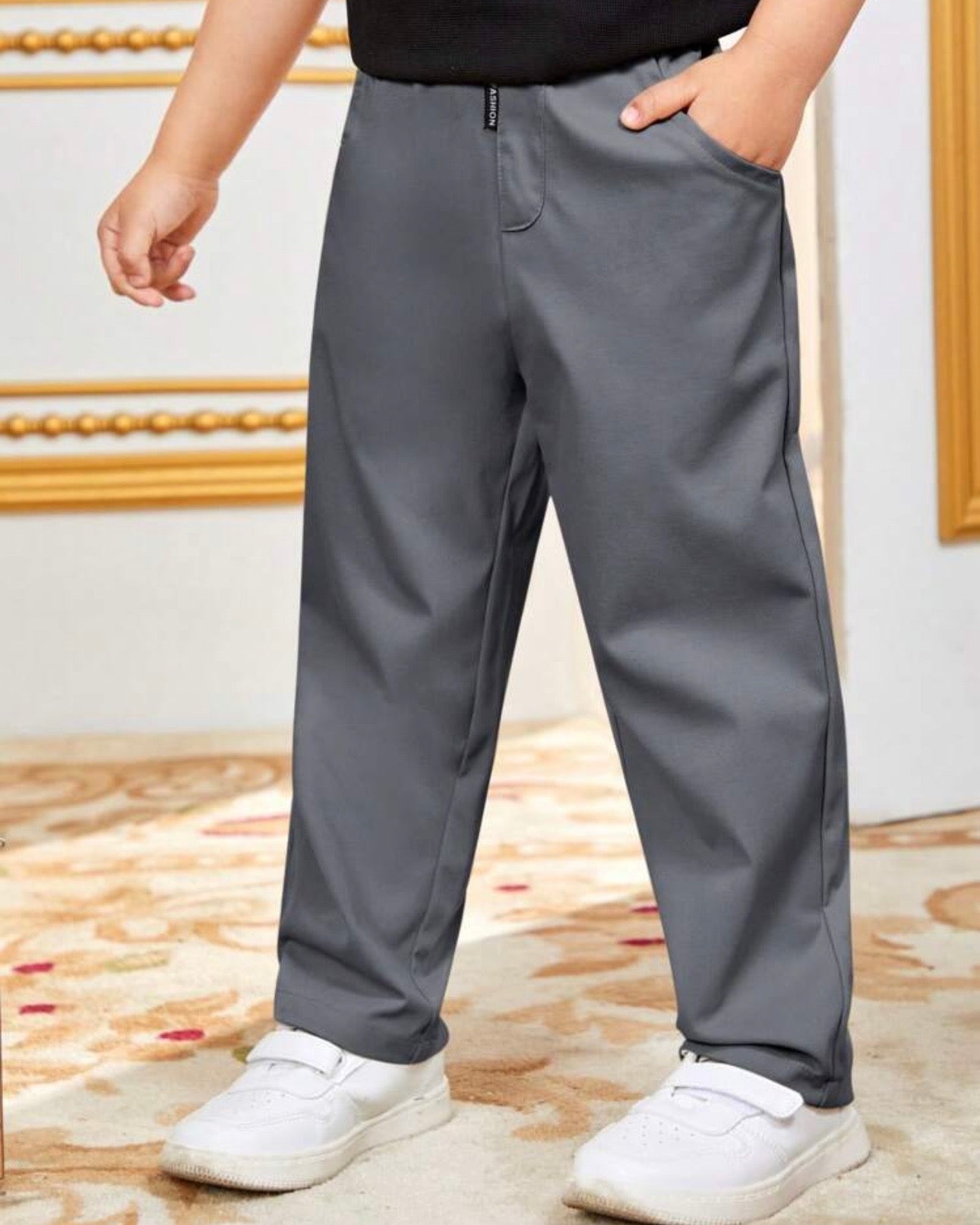 Tween Boys Solid Color Casual Woven Pants