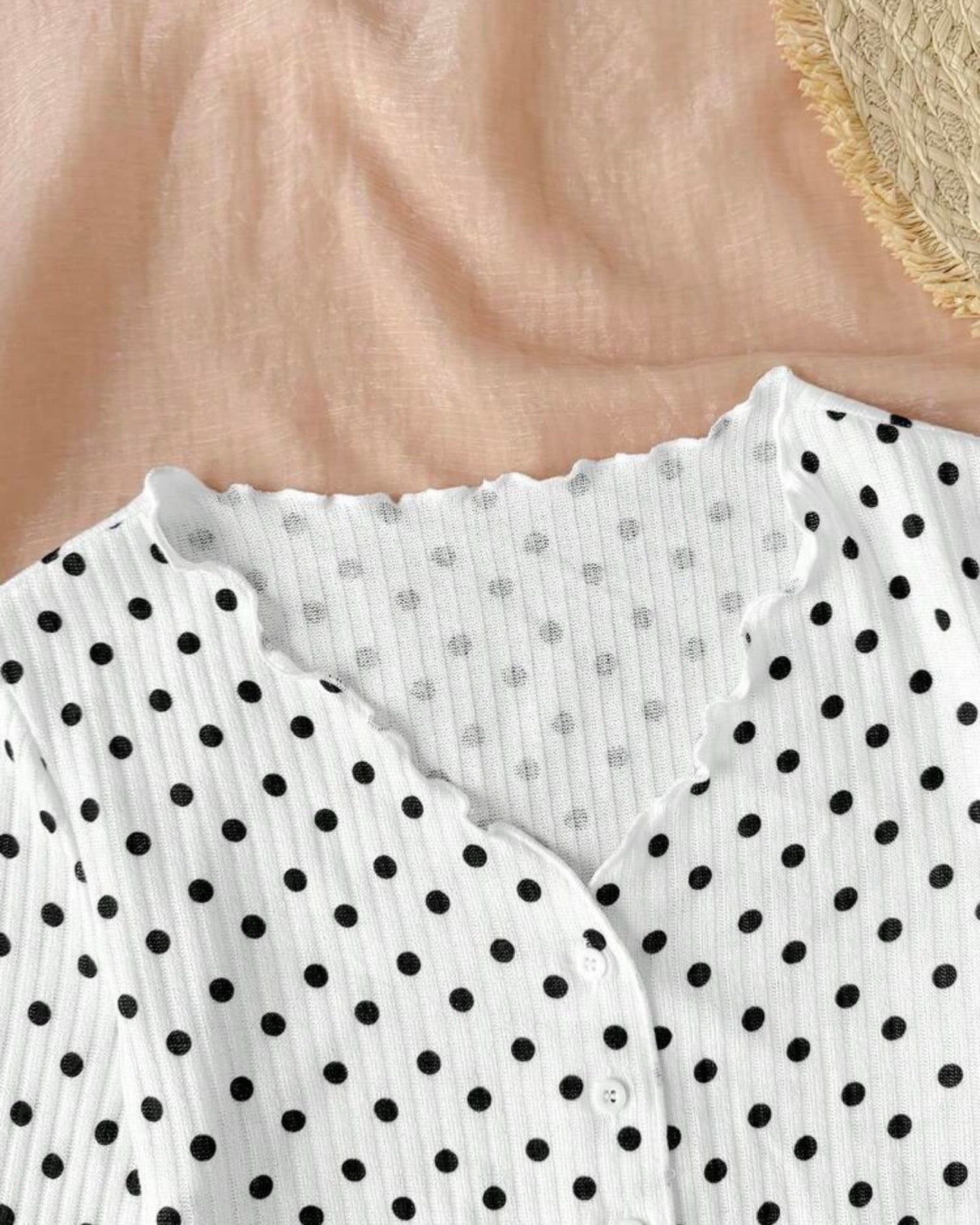Tween Girls Polka Dot Knit Cardigan