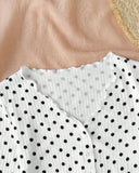 Tween Girls Polka Dot Knit Cardigan