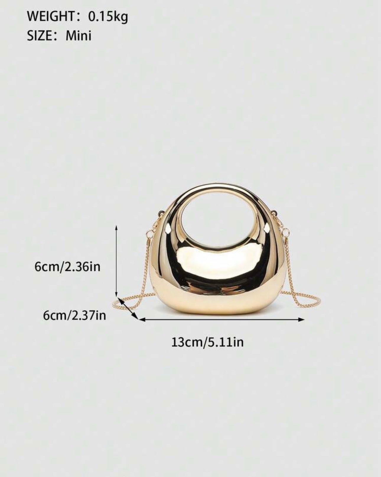 Acrylic Red Crescent Moon Mini Clutch Bags