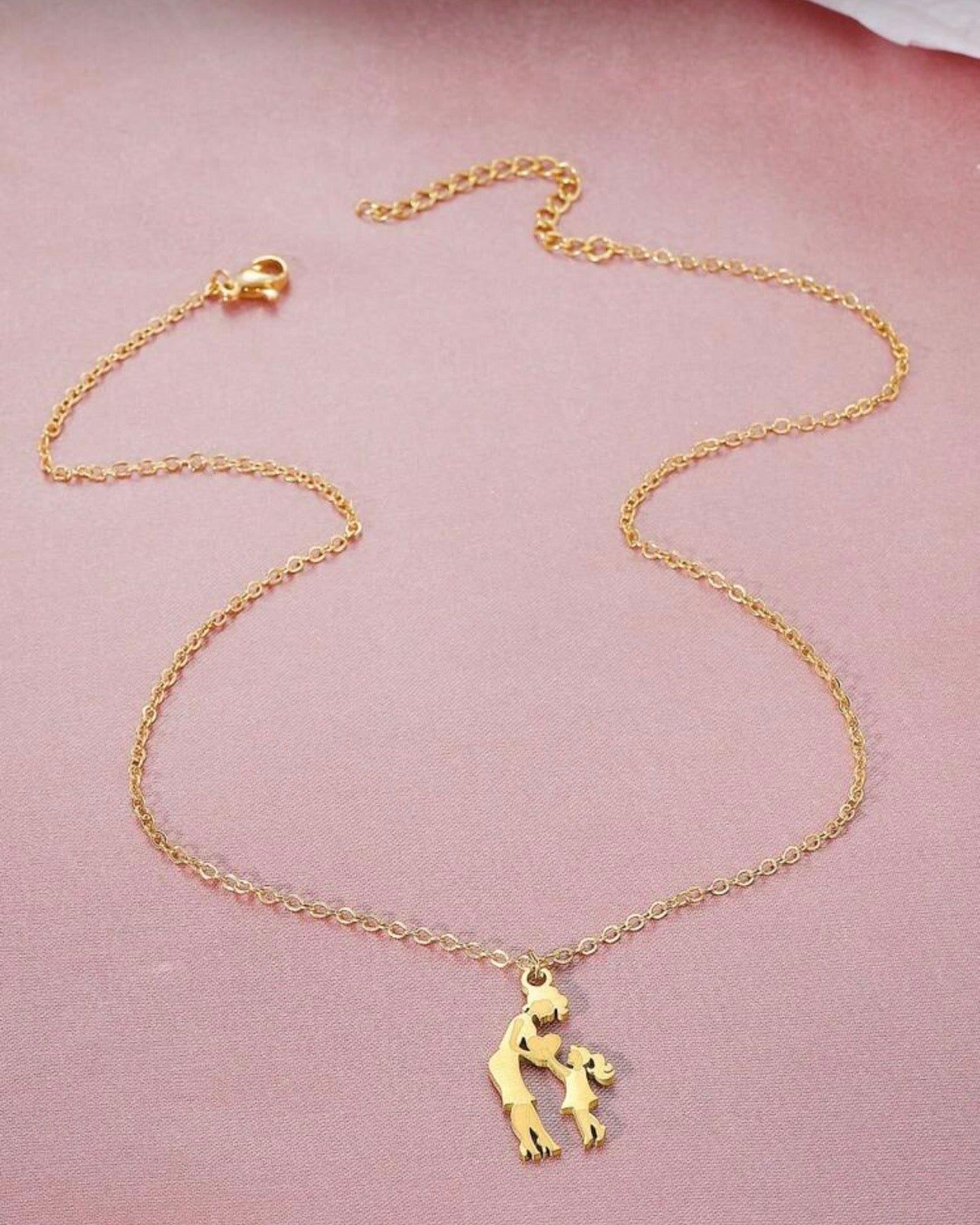 Mother–Daughter Premium Love Pendant Necklace – Meaningful Gift for Mom (Mother’s Day)