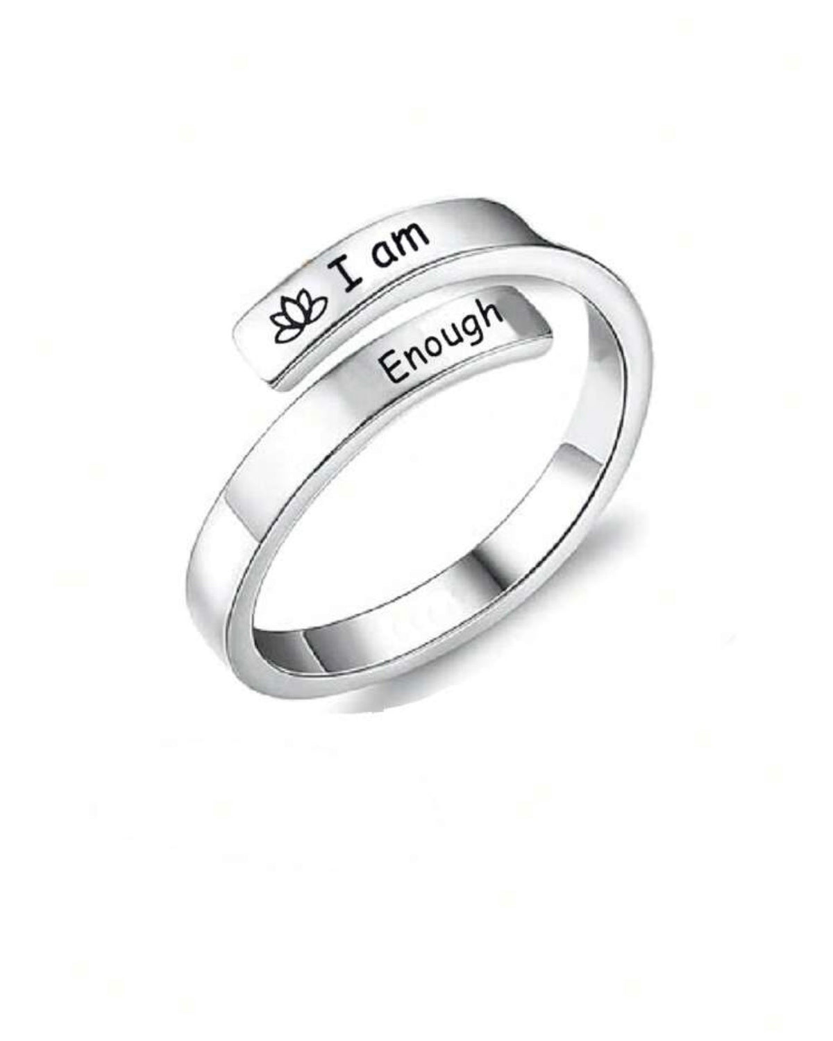I Am Enough Ring (1 Pc) – Adjustable Hypoallergenic & Tarnish-Free
