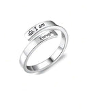 I Am Enough Ring (1 Pc) – Adjustable Hypoallergenic & Tarnish-Free