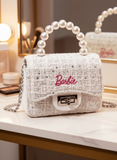 White Barbie Crossbody Chain Bag