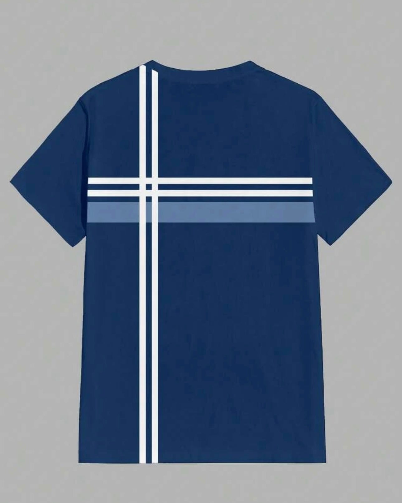 Men's Striped Crew Neck Short Sleeve Casual Versatile T-Shirt