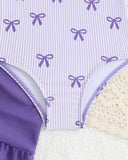 Baby Girls’ Bow Print One-Piece Swimsuit