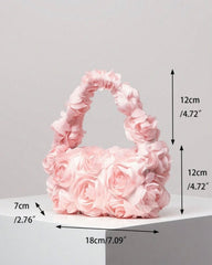 Pink Rose Pattern  Elegant Handbag