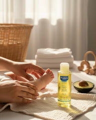 Mustela Baby Oil with Avocado Oil – Gentle Baby Massage Oil
