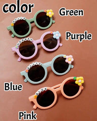 Kids Name Glasses – Custom Flower Text Sunglasses for Toddlers