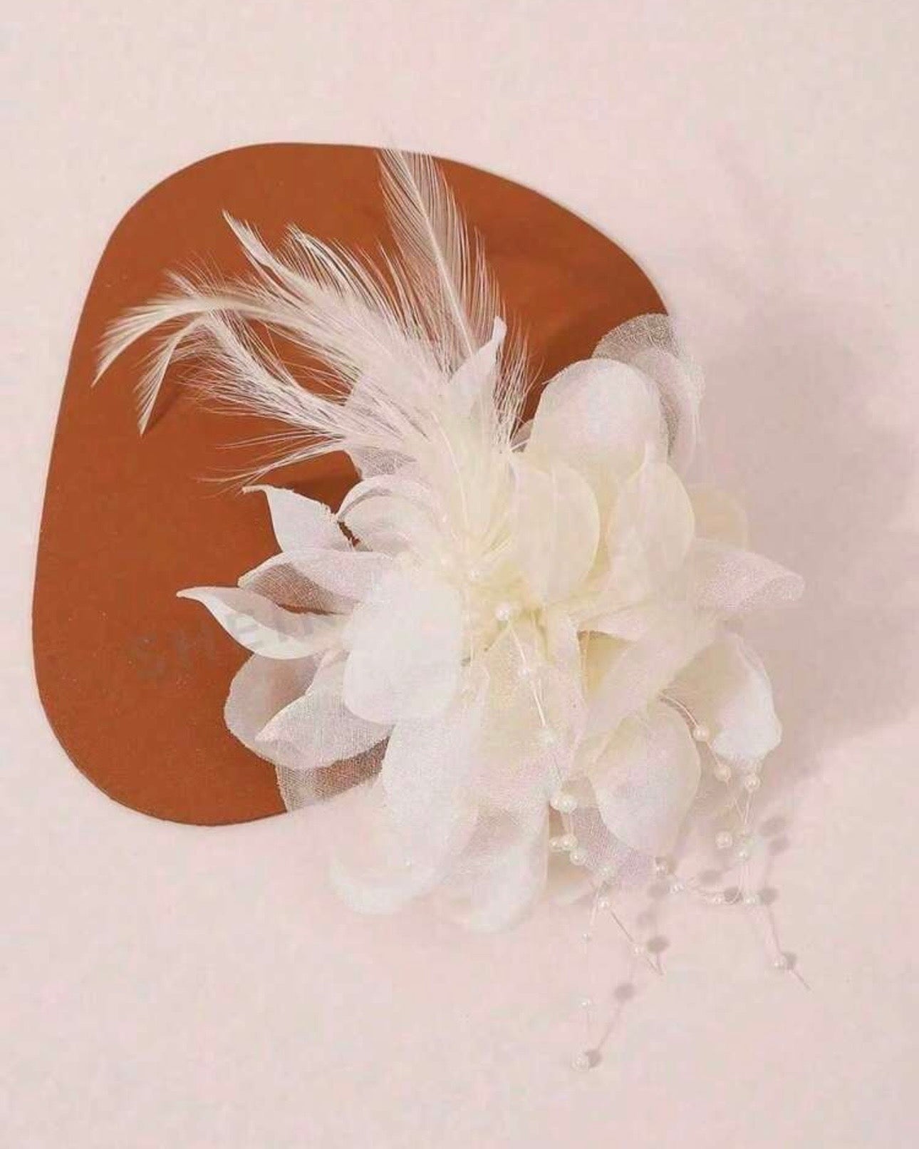1pc Girls Luxury Crystal Fairy Furry Tulle Flower Hair Clip
