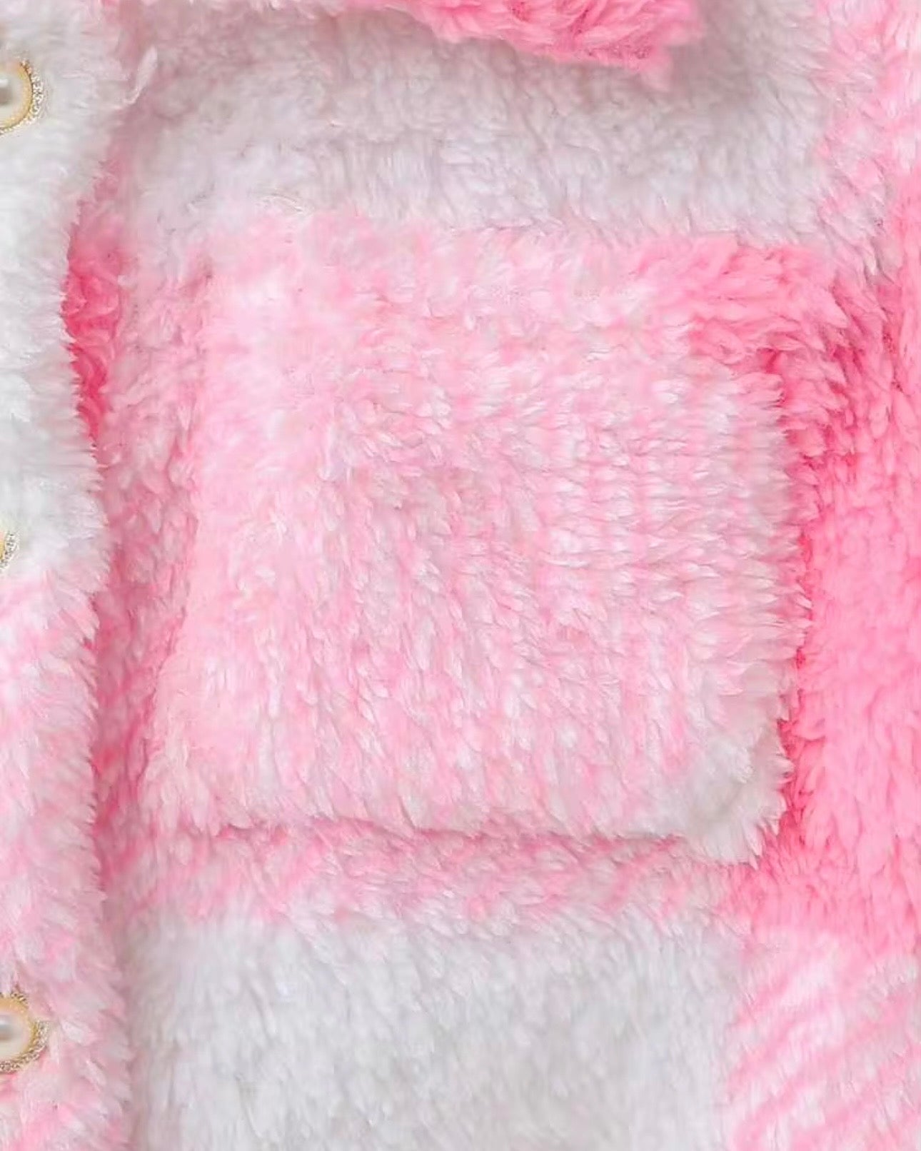 Autumn/Winter Girls' Casual Chic Fluffy Jacket & Cami Dress