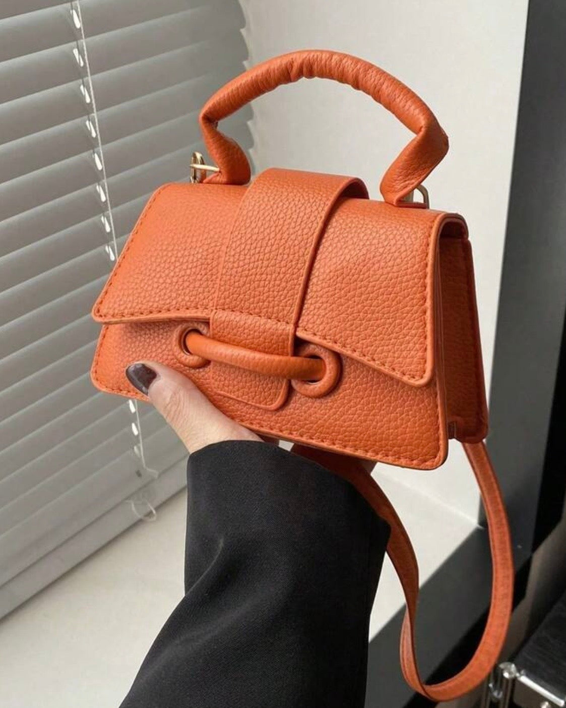 Women’s Orange Textured Lipstick Case Mini Jacquemus Bag