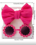 2Pcs Pink Glasses and Headband Set