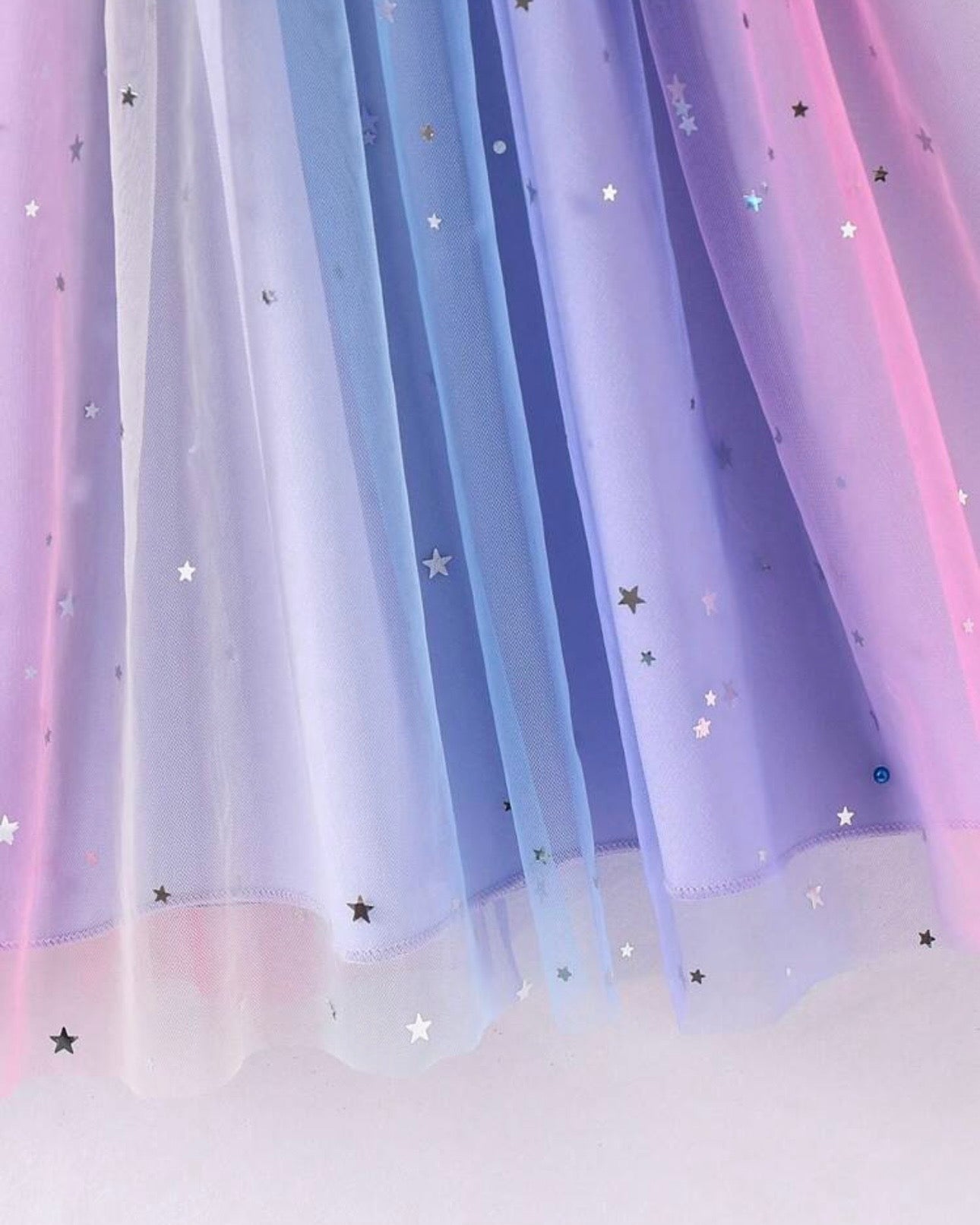 Girls Sleeveless Purple Starry Summer Dress