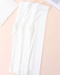 3 pairs Premium White Ankle Length Leggings