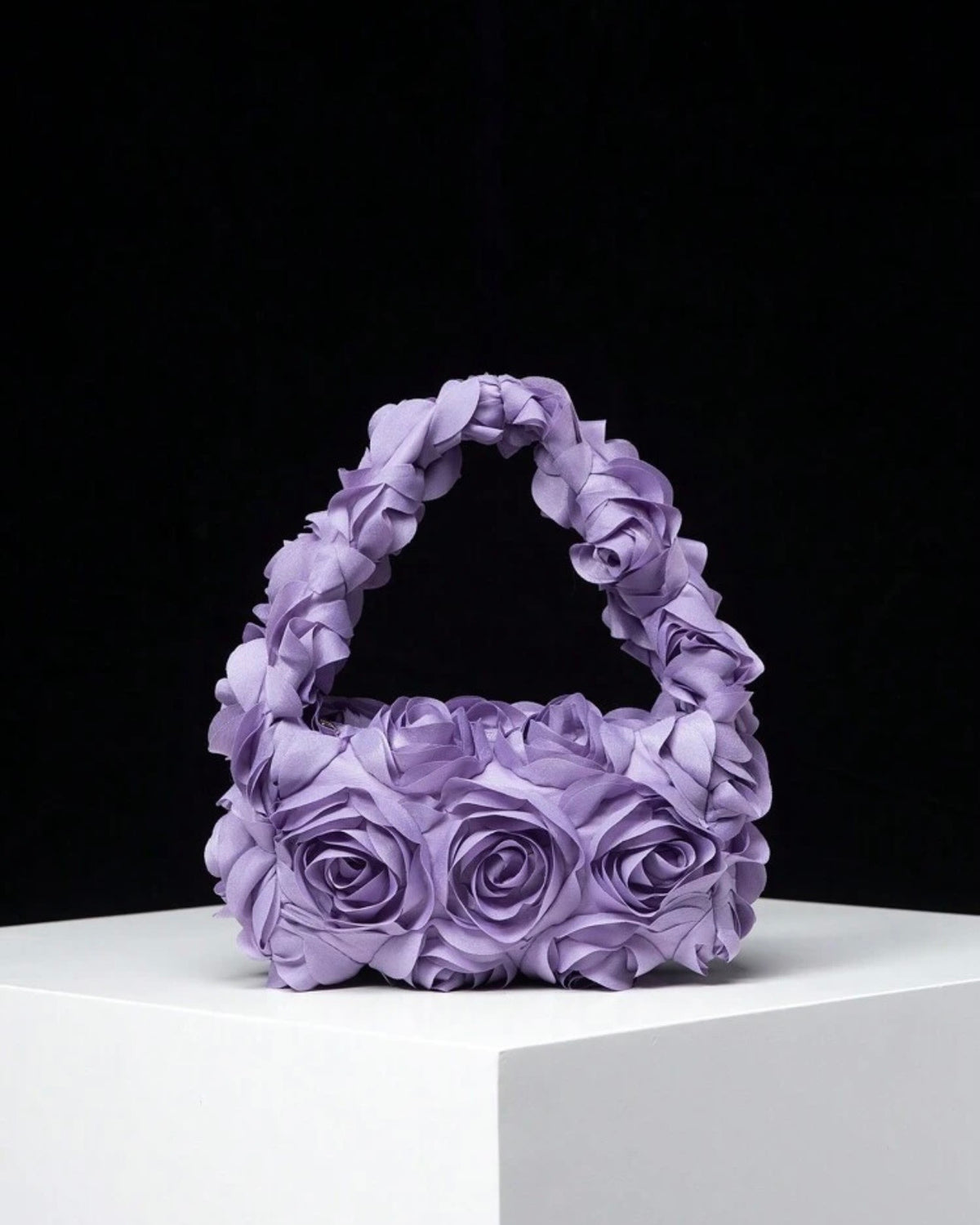 Viral Purple Rose Pattern  Elegant Handbag