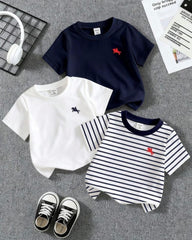 Baby Boys 3-Pack Shirts – Soft Everyday Wear