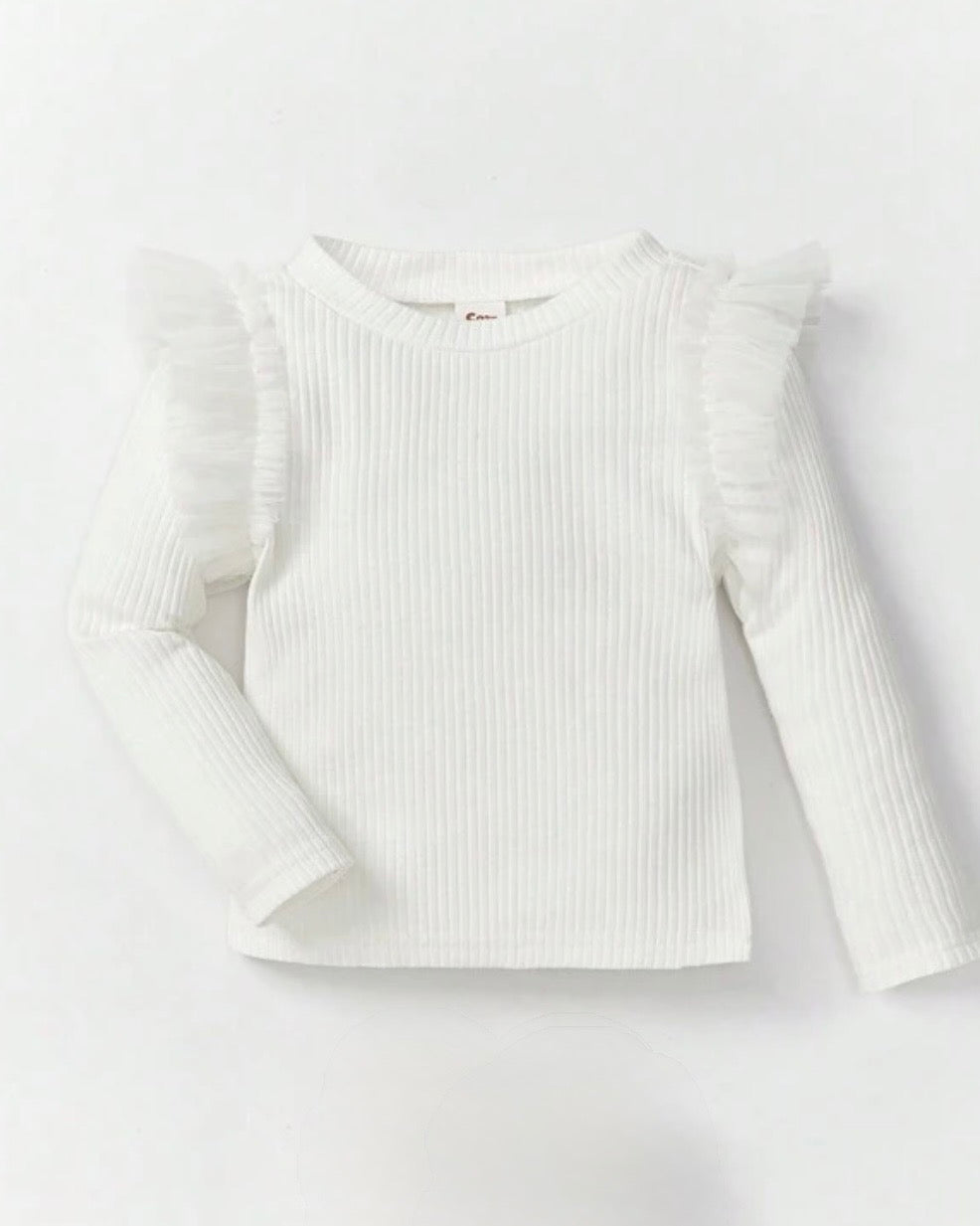 Baby Girl White Casual Shirt