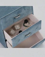 Creative Velvet Drawers Jewelry Storage Box