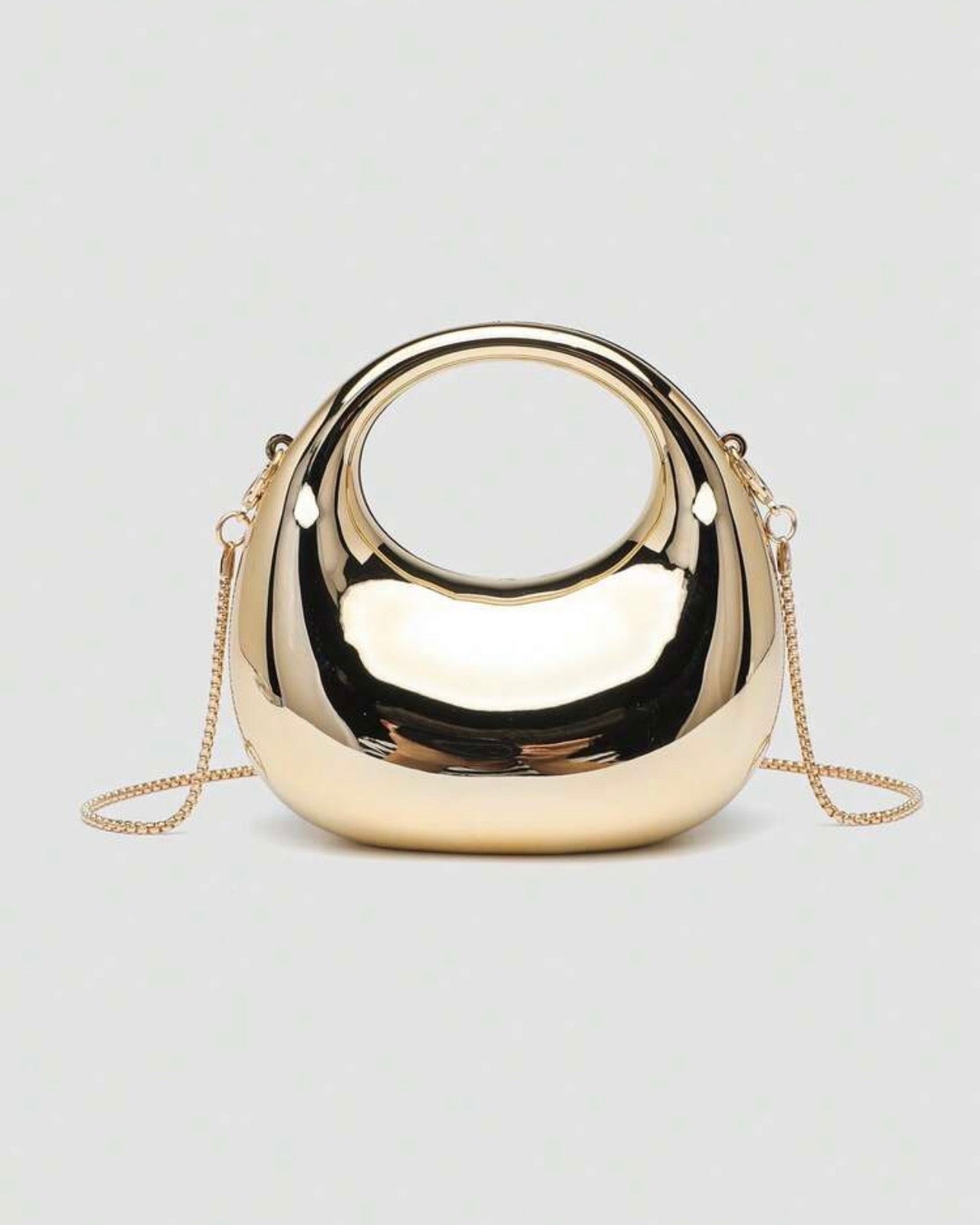 Acrylic Red Crescent Moon Mini Clutch Bags