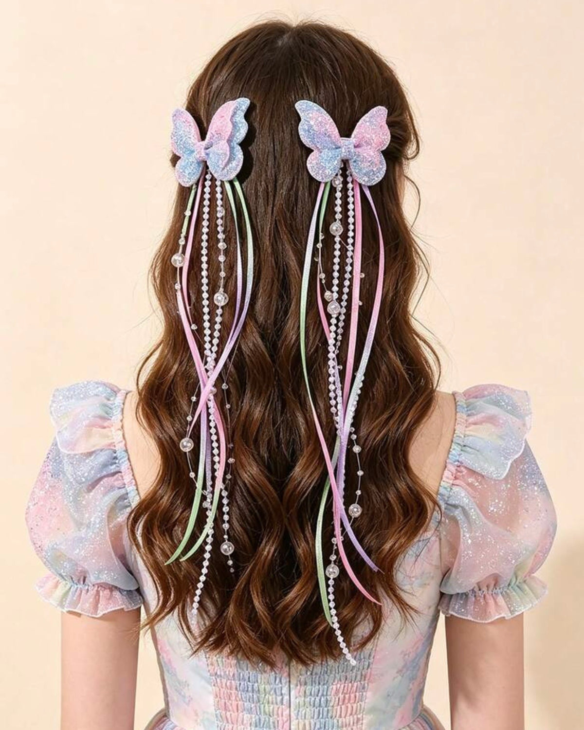 2pcs Butterfly Shaped Hair Clips