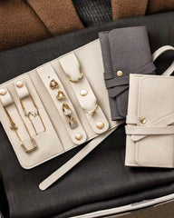 1pc Collapsible Microfiber Jewelry Organizer