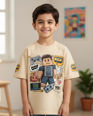 Boys’ Cartoon Game Graphic T-Shirt